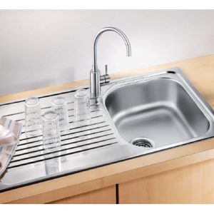 BLANCO - Evier à encastrer Tipo-45S 1 cuve + 1 égouttoir inox 20141