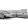 CONCEPT1 - Canapé Abardo angle droite gris 299x240cm 1 relax élect