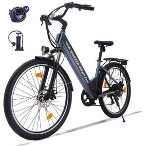 AVDLEU Vélo Électrique 26" - Moteur 250W -Batterie 48V/10.4Ah - 25 km/h Max - 85KM Max - Shimano 7 vitesses