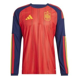 Espagne Maillot Domicile Coupe du Monde 2026 Authentic Manches Longues