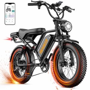 Headeer BK20 Vélo Électrique Adulte 20'' Fat Bike 750W, Batterie 48V 20Ah, Autonomie 80km, 50km/h, Suspension Avant & Arrière