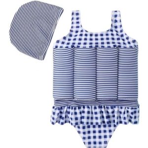 Maillots de Bain Flottants Enfants Fille Bébé Flottabilité Réglable Maillots Une Pièce pour Natation Débutant