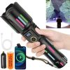 Lampe de Poche Rechargeable - Haute Luminosité - 800000 Lumens - 5 Modes - Étanche IPX6 - Zoomable