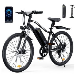 Vélo électrique EB3S,VTT Électrique Avec chargement USB/APP-250W-36V15Ah-90 km-Batterie Amovible-35 km/h Max-6 vitesses-Tout terrain